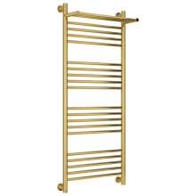Полотенцесушитель водяной 1200х500 золотой Сунержа Богема с полкой+ 03-0223-1250