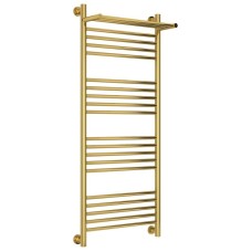 Полотенцесушитель водяной 1200х500 золотой Сунержа Богема с полкой+ 03-0223-1250