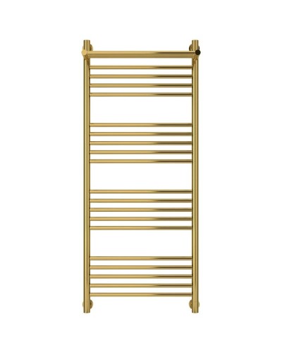 Полотенцесушитель водяной 1200х500 золотой Сунержа Богема с полкой+ 03-0223-1250