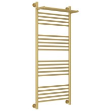 Полотенцесушитель водяной 1200х500 золотой матовый Сунержа Богема с полкой+ 032-0223-1250