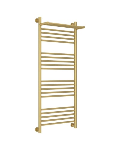 Полотенцесушитель водяной 1200х500 золотой матовый Сунержа Богема с полкой+ 032-0223-1250