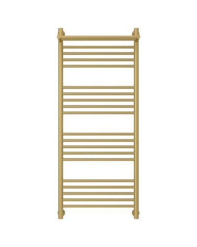 Полотенцесушитель водяной 1200х500 золотой матовый Сунержа Богема с полкой+ 032-0223-1250