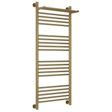 Полотенцесушитель водяной 1200х500 состаренная бронза Сунержа Богема с полкой+ 05-0223-1250