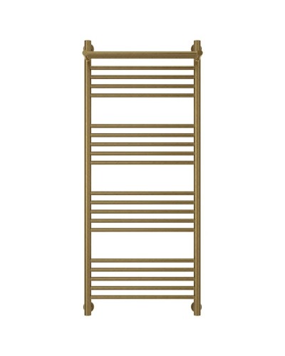 Полотенцесушитель водяной 1200х500 состаренная бронза Сунержа Богема с полкой+ 05-0223-1250