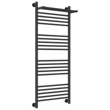 Полотенцесушитель водяной 1200х500 темный титан муар Сунержа Богема с полкой+ 15-0223-1250