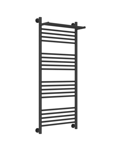 Полотенцесушитель водяной 1200х500 темный титан муар Сунержа Богема с полкой+ 15-0223-1250