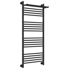 Полотенцесушитель водяной 1200х500 черный матовый Сунержа Богема с полкой+ 31-0223-1250