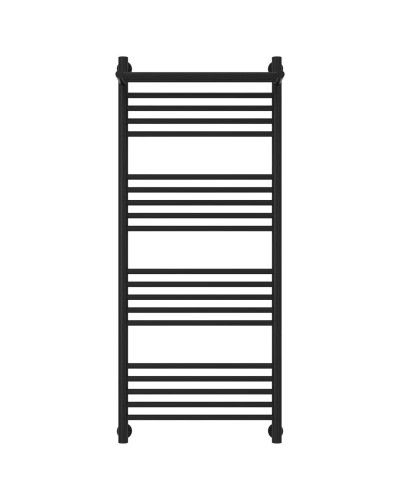 Полотенцесушитель водяной 1200х500 черный матовый Сунержа Богема с полкой+ 31-0223-1250