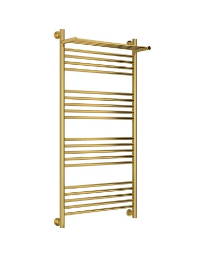 Полотенцесушитель водяной 1200х600 золотой Сунержа Богема с полкой+ 03-0223-1260