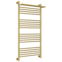 Полотенцесушитель водяной 1200х600 золотой матовый Сунержа Богема с полкой+ 032-0223-1260