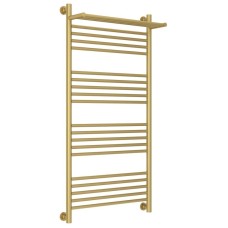 Полотенцесушитель водяной 1200х600 золотой матовый Сунержа Богема с полкой+ 032-0223-1260