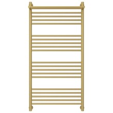 Полотенцесушитель водяной 1200х600 золотой матовый Сунержа Богема с полкой+ 032-0223-1260