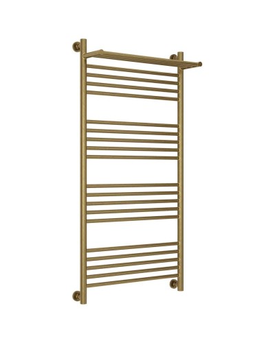 Полотенцесушитель водяной 1200х600 состаренная бронза Сунержа Богема с полкой+ 05-0223-1260