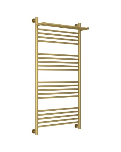 Полотенцесушитель водяной 1200х600 состаренная латунь Сунержа Богема с полкой+ 051-0223-1260