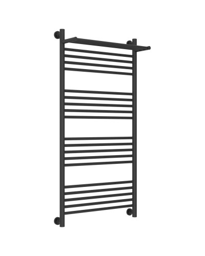 Полотенцесушитель водяной 1200х600 темный титан муар Сунержа Богема с полкой+ 15-0223-1260