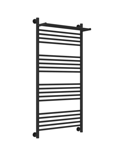 Полотенцесушитель водяной 1200х600 черный матовый Сунержа Богема с полкой+ 31-0223-1260