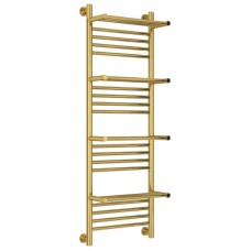Полотенцесушитель водяной 1200х400 золотой Сунержа Богема с полкой+ 03-0224-1240