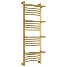 Полотенцесушитель водяной 1200х400 золотой матовый Сунержа Богема с полкой+ 032-0224-1240