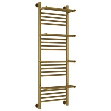 Полотенцесушитель водяной 1200х400 состаренная бронза Сунержа Богема с полкой+ 05-0224-1240