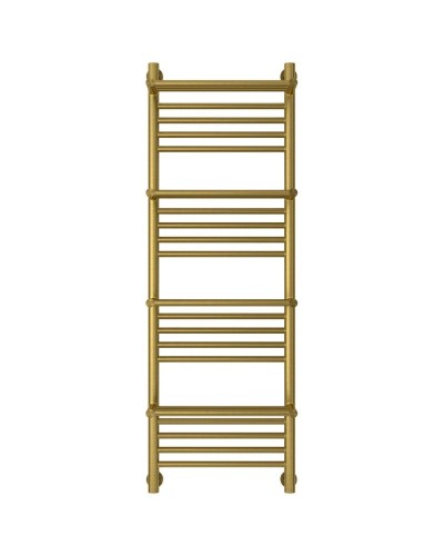 Полотенцесушитель водяной 1200х400 состаренная латунь Сунержа Богема с полкой+ 051-0224-1240