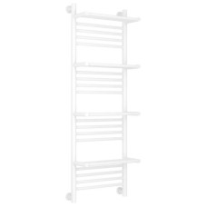 Полотенцесушитель водяной 1200х400 белый глянец Сунержа Богема с полкой+ 12-0224-1240