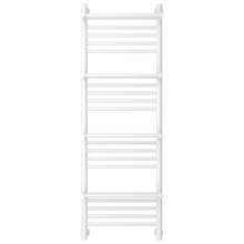 Полотенцесушитель водяной 1200х400 белый глянец Сунержа Богема с полкой+ 12-0224-1240