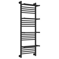 Полотенцесушитель водяной 1200х400 черный матовый Сунержа Богема с полкой+ 31-0224-1240