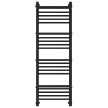 Полотенцесушитель водяной 1200х400 черный матовый Сунержа Богема с полкой+ 31-0224-1240
