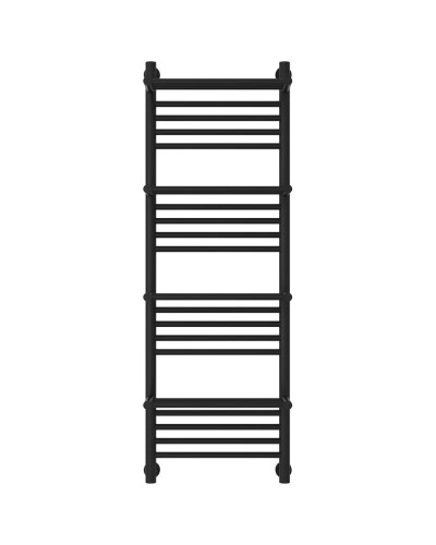 Полотенцесушитель водяной 1200х400 черный матовый Сунержа Богема с полкой+ 31-0224-1240