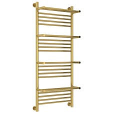 Полотенцесушитель водяной 1200х500 золотой Сунержа Богема с полкой+ 03-0224-1250