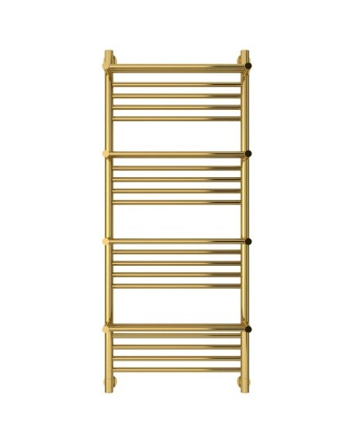 Полотенцесушитель водяной 1200х500 золотой Сунержа Богема с полкой+ 03-0224-1250