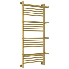 Полотенцесушитель водяной 1200х500 золотой матовый Сунержа Богема с полкой+ 032-0224-1250