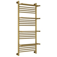 Полотенцесушитель водяной 1200х500 состаренная бронза Сунержа Богема с полкой+ 05-0224-1250