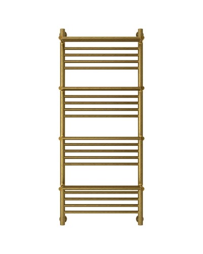 Полотенцесушитель водяной 1200х500 состаренная бронза Сунержа Богема с полкой+ 05-0224-1250