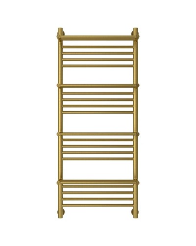 Полотенцесушитель водяной 1200х500 состаренная латунь Сунержа Богема с полкой+ 051-0224-1250