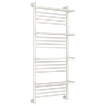 Полотенцесушитель водяной 1200х500 античное белое золото Сунержа Богема с полкой+ 10-0224-1250