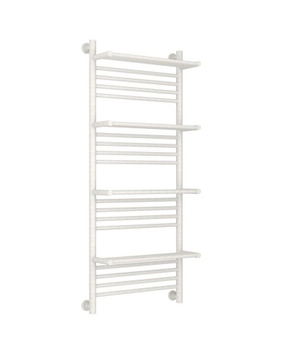 Полотенцесушитель водяной 1200х500 античное белое золото Сунержа Богема с полкой+ 10-0224-1250