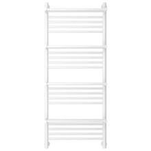 Полотенцесушитель водяной 1200х500 белый глянец Сунержа Богема с полкой+ 12-0224-1250