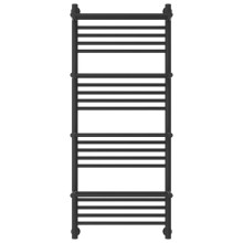 Полотенцесушитель водяной 1200х500 темный титан муар Сунержа Богема с полкой+ 15-0224-1250