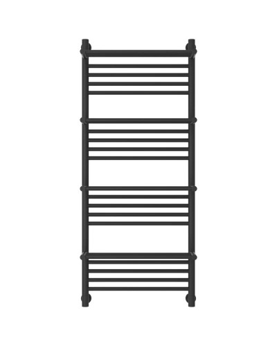 Полотенцесушитель водяной 1200х500 темный титан муар Сунержа Богема с полкой+ 15-0224-1250