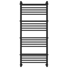 Полотенцесушитель водяной 1200х500 черный матовый Сунержа Богема с полкой+ 31-0224-1250