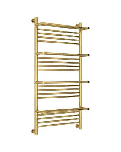 Полотенцесушитель водяной 1200х600 золотой Сунержа Богема с полкой+ 03-0224-1260