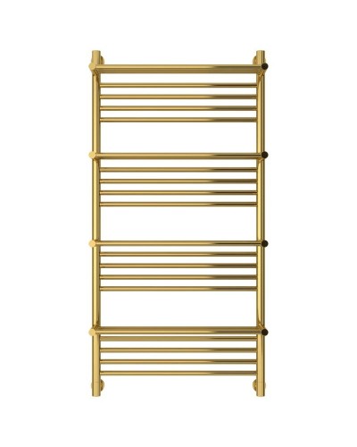 Полотенцесушитель водяной 1200х600 золотой Сунержа Богема с полкой+ 03-0224-1260