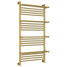 Полотенцесушитель водяной 1200х600 золотой матовый Сунержа Богема с полкой+ 032-0224-1260