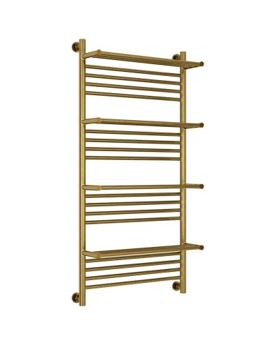 Полотенцесушитель водяной 1200х600 состаренная бронза Сунержа Богема с полкой+ 05-0224-1260