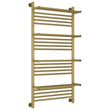 Полотенцесушитель водяной 1200х600 состаренная латунь Сунержа Богема с полкой+ 051-0224-1260