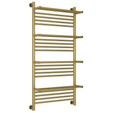 Полотенцесушитель водяной 1200х600 состаренная латунь Сунержа Богема с полкой+ 051-0224-1260