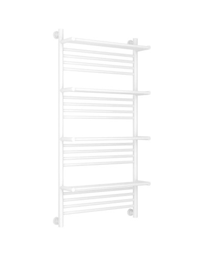 Полотенцесушитель водяной 1200х600 белый глянец Сунержа Богема с полкой+ 12-0224-1260