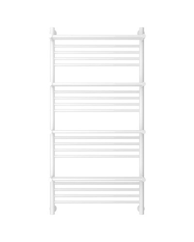 Полотенцесушитель водяной 1200х600 белый глянец Сунержа Богема с полкой+ 12-0224-1260