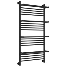 Полотенцесушитель водяной 1200х600 черный матовый Сунержа Богема с полкой+ 31-0224-1260